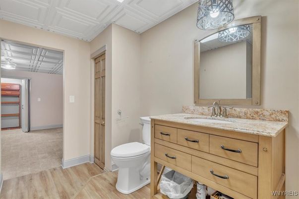 Bathroom, Interior, Wood Texture Flooring