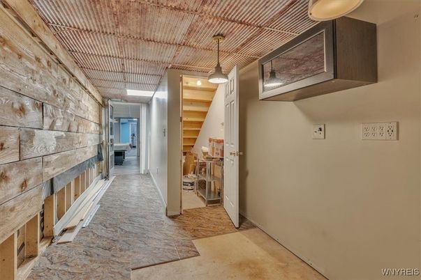 Interior, Pendant Lights, Stone Walls