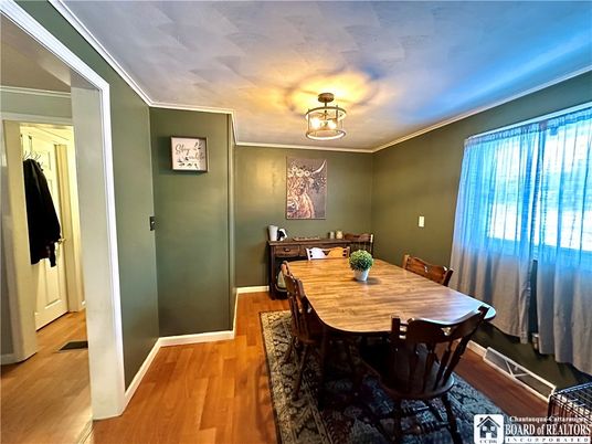 Dining room, Interior, Wood Texture Flooring