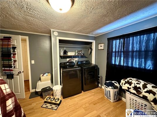 Interior, Washer, Wood Texture Flooring