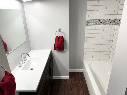 Bathroom, Interior, Wood Texture Flooring
