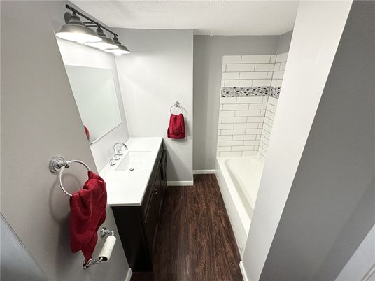 Bathroom, Interior, Wood Texture Flooring
