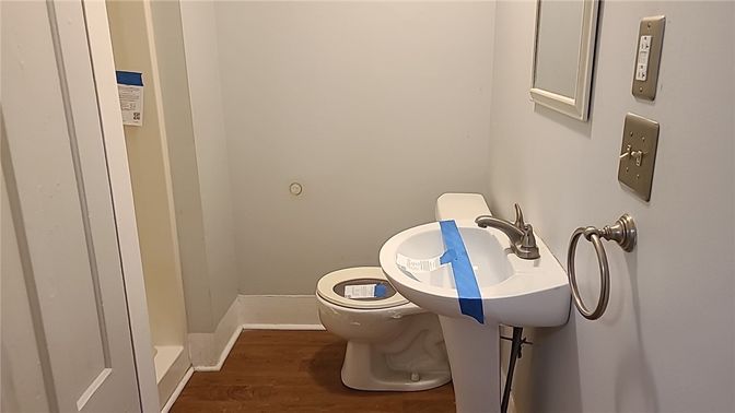 Bathroom, Interior, Wood Texture Flooring