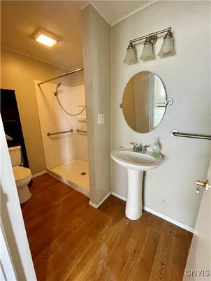 Bathroom, Interior, Wood Texture Flooring