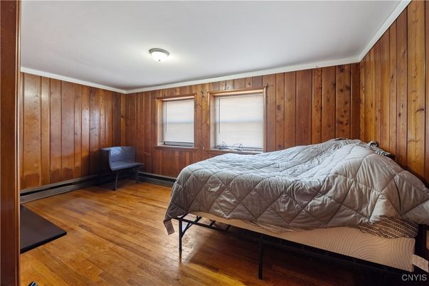 Bedroom, Interior, Wood Texture Flooring, Wooden Walls
