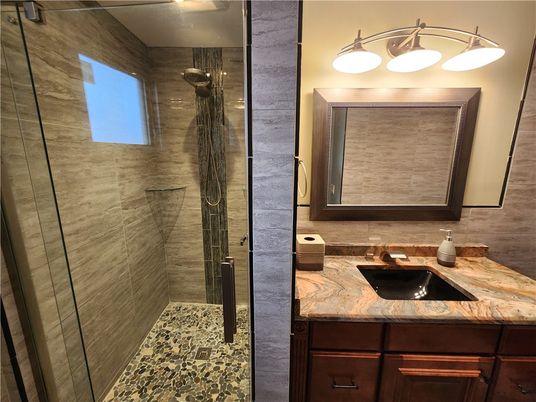 Bathroom, Glass Shower, Interior