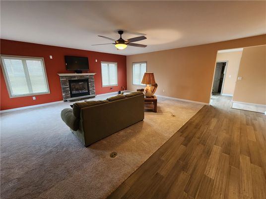 Fireplace, Interior, Living room, Wood Texture Flooring