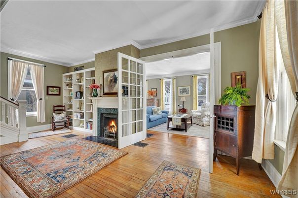 Fireplace, Interior, Living room, Wood Texture Flooring