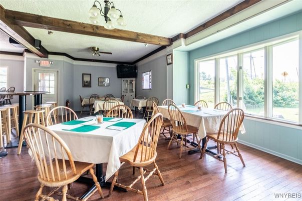 Dining room, Interior, Wooden Beams, Wood Texture Flooring