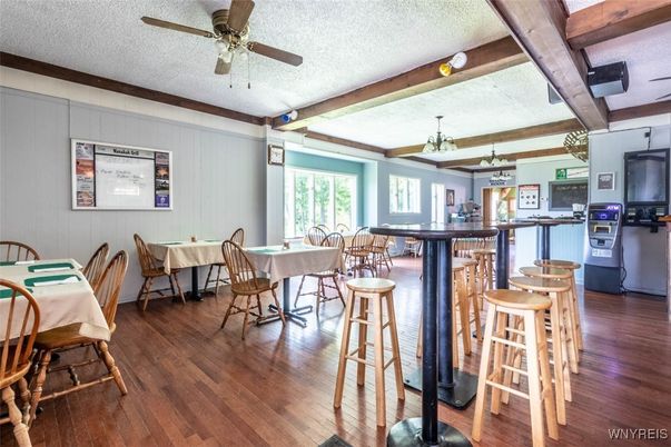 Dining room, Interior, Kitchen, Wooden Beams, Wood Texture Flooring