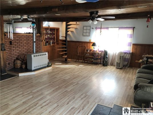 Interior, Stone Walls, Wooden Beams, Wood Texture Flooring