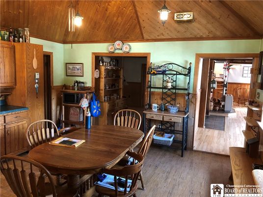 Dining room, Interior, Wooden Ceilings, Wood Texture Flooring