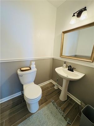 Bathroom, Interior, Wood Texture Flooring
