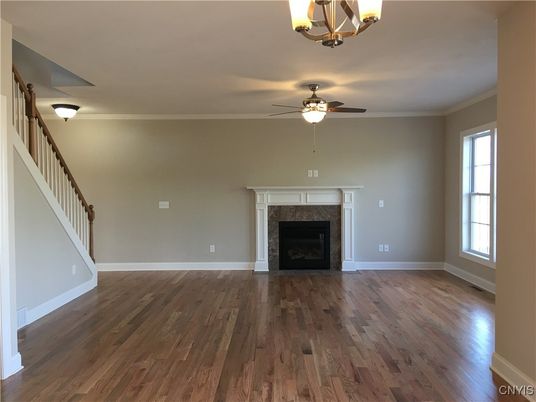 Empty room, Fireplace, Interior, Wood Texture Flooring