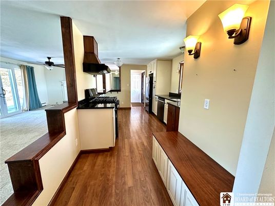 Interior, Kitchen, Wood Texture Flooring