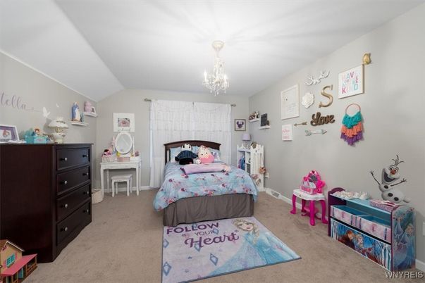 Bedroom, Chandelier, Interior