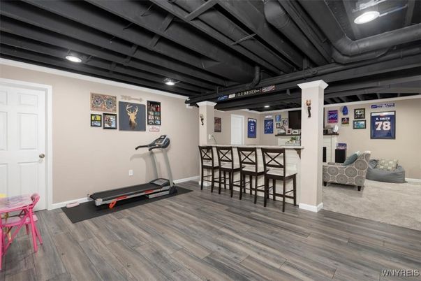 Interior, Recessed Lighting, Wood Texture Flooring