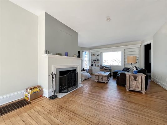 Fireplace, Interior, Living room, Wood Texture Flooring