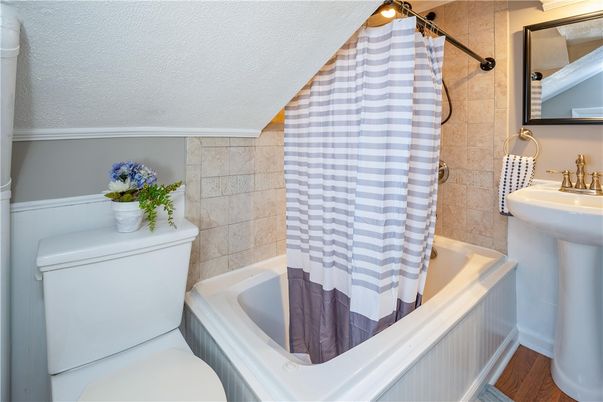 Bathroom, Interior, Wood Texture Flooring