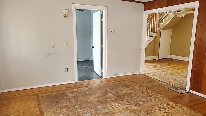 Empty room, Interior, Wood Texture Flooring