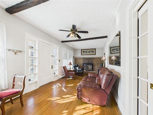 Fireplace, Interior, Living room, Wooden Beams, Wood Texture Flooring
