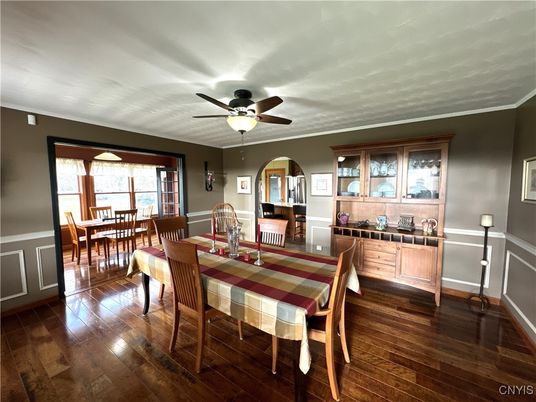 Dining room, Interior, Wood Texture Flooring