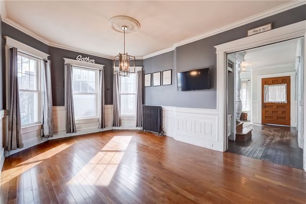 Interior, Pendant Lights, Wood Texture Flooring