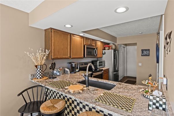 Interior, Kitchen, Recessed Lighting, Stainless Steel Appliances