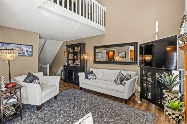 Chandelier, Interior, Living room, Wood Texture Flooring