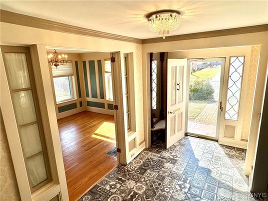 Chandelier, Interior, Wood Texture Flooring