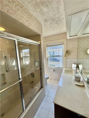 Bathroom, Dual Sink Vanities, Glass Shower, Interior