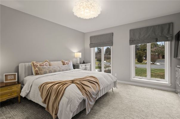 Bedroom, Chandelier, Interior