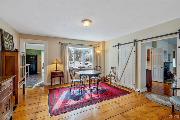 Dining room, Interior, Wood Texture Flooring