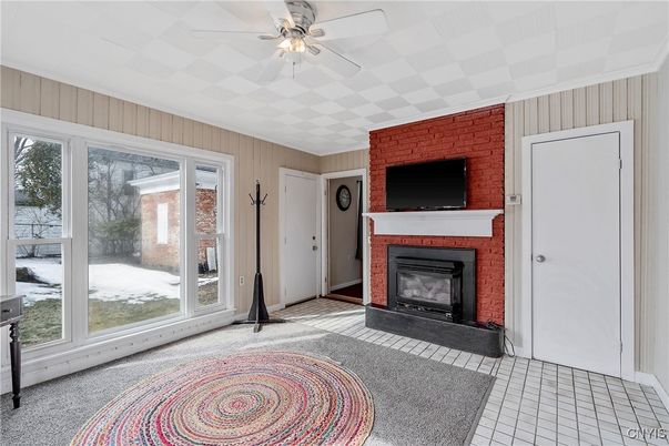 Fireplace, Interior, Stone Walls