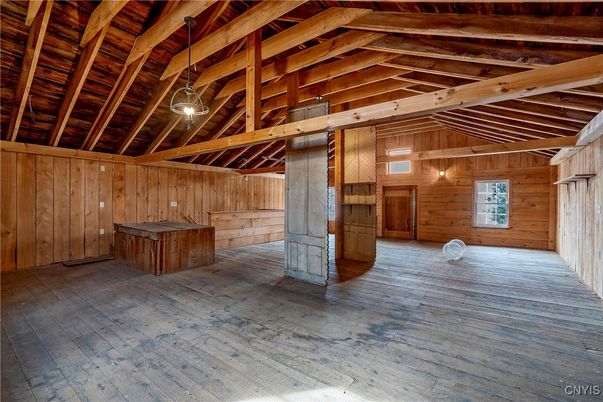 Empty room, Interior, Wooden Beams, Wooden Ceilings, Wood Texture Flooring, Wooden Walls