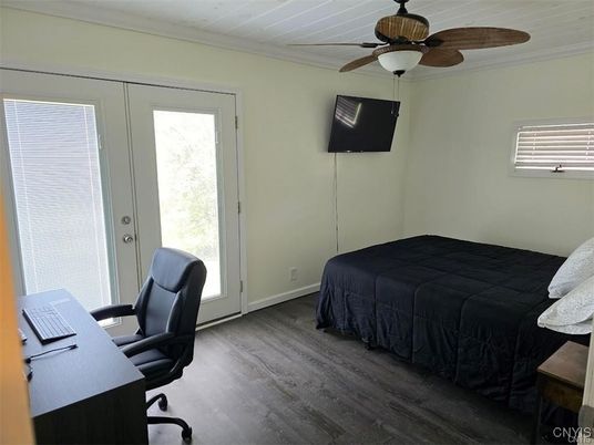 Bedroom, Home Office, Interior, Wood Texture Flooring
