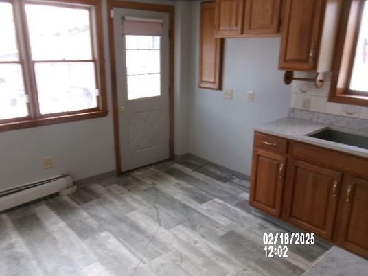 Interior, Kitchen, Wood Texture Flooring