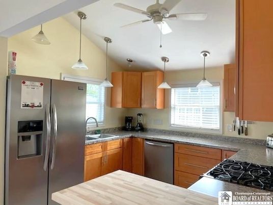 Interior, Kitchen, Pendant Lights, Stainless Steel Appliances
