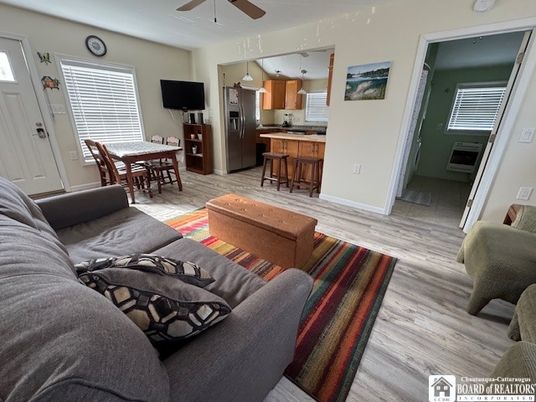 Dining room, Interior, Kitchen, Living room, Wood Texture Flooring