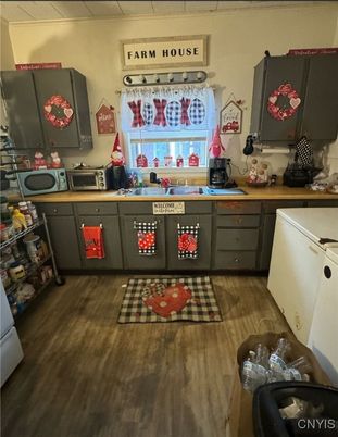 Interior, Kitchen, Wood Texture Flooring