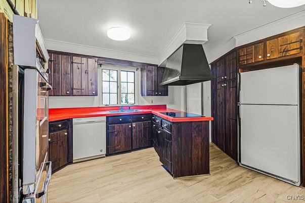 Interior, Kitchen, Wood Texture Flooring