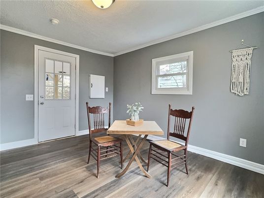 Dining room, Interior, Wood Texture Flooring