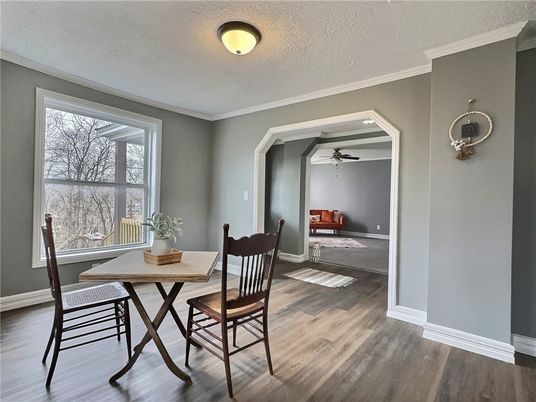 Dining room, Interior, Wood Texture Flooring
