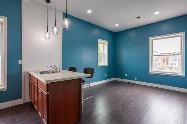 Interior, Pendant Lights, Recessed Lighting, Wood Texture Flooring