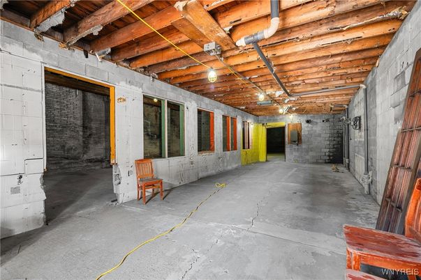 Interior, Stone Walls, Wooden Beams