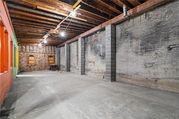 Interior, Stone Walls, Wooden Beams