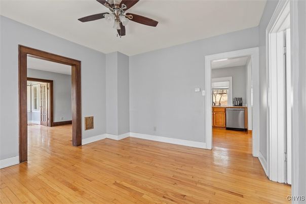 Empty room, Interior, Kitchen, Wood Texture Flooring
