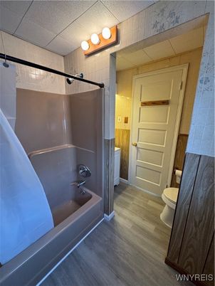 Bathroom, Interior, Wood Texture Flooring