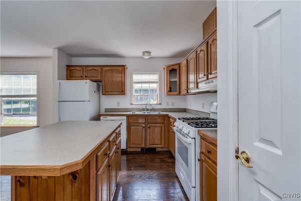 Interior, Kitchen, Wood Texture Flooring