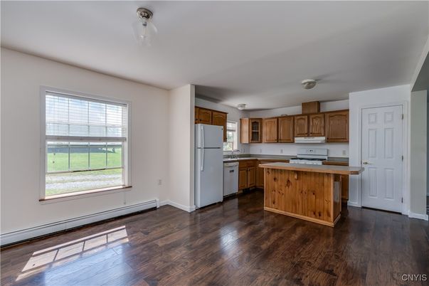 Interior, Kitchen, Wood Texture Flooring
